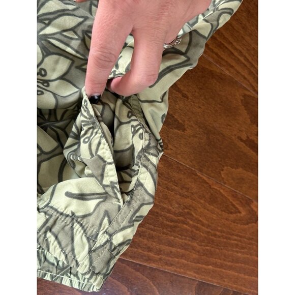 L.L. Bean Men's Nylon Lined Swimming Trunks Shorts Green Adjustable Waist 0X 45 - Picture 4 of 8